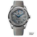 Formex 20mm Essence 39 Grey Leather Strap with Blue Stitching #CLS.0333.704