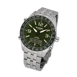 Islander Rocky Point Analog-Digital Watch with Green Dial #ISL-329