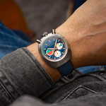 Cadola Testa Di Toro Chronograph in Ignition Blue #CD-1058-02