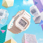 Casio BABY-G Women's Beige Pink Watch #BGD565-4