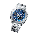 Casio G-Shock Full Metal 2100 Series with Blue Dial #GMB2100AD-2A
