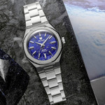 Nivada Grenchen 38mm F77 Mark 2 Watch with Lapis Lazuli Dial #68048A77
