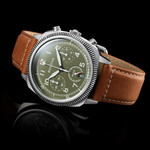 Bulova Military VWI Olive Green Chronograph #96B482