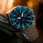 Draken Kruger Automatic Titanium Chronograph with Black Dial #DKN-14