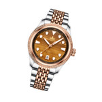 PHOIBOS x ISLANDER Delphinus Tiger's Eye Stone Dial Watch #PY066-LIW22