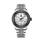 PHOIBOS x ISLANDER Delphinus White Turquoise Dial Watch #PY066-LIW11