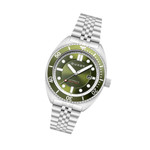 Duxot Tortuga Automatic Dive Watch with Green Dial #DX-2026-22