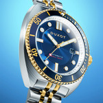Duxot Tortuga Automatic Two-Tone Dive Watch with Blue Dial #DX-2026-44