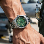 AVI-8 Spitfire Type 300 Automatic with Tarmac Tracker Green Dial #AV-4147-22