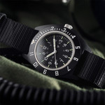 Marathon 41mm Cerashell Quartz Pilot's Navigator Watch (CSNAV-D) without Date #WW194001BK-0801