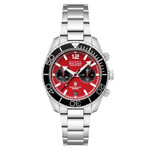 Duxot Tiburon Meca-Quartz Chronograph in Brick Red #DX-2062-22