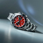 Duxot Tiburon Meca-Quartz Chronograph in Brick Red #DX-2062-22