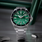 Henry Archer Tidevand Element Automatic Watch with Malachite Dial #HAC-TDE-MAL-CGR