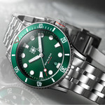 Second Hour Gin Clear Mk3 Watch with Green Dial #SEC-HOU-25