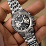 KUOE ROYAL SMITH 90-012 Automatic Chronograph with Grey Dial #RS90012-RPA-FLAT