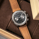 KUOE ROYAL SMITH 90-012 Automatic Chronograph with Grey Dial #RS90012-RPA-FLAT