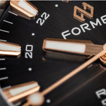 Formex REEF GMT Chronometer Dive Watch with Gilt Black Dial and Bezel #2202.1.5399.111