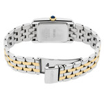 Seiko Women's Rectangular Case Two-Tone Dress Watch #SWR093