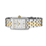 Seiko Women's Rectangular Case Two-Tone Dress Watch #SWR093