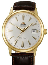 Scratch and Dent - Orient Bambino Automatic Dress Watch with White Dial, Gold tone Case #ER24003W-SND1