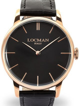 Locman 1960's Collection Elegant Quartz Dress Watch with 41mm Case #0251V09-RGBKRGPK