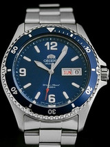 Orient Mako Blue Dial Automatic Dive Watch with Stainless Steel ...