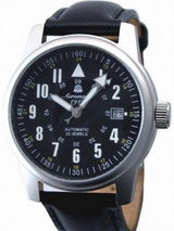 Aeromatic 1912 Automatic Aviator Watch with Black Strap #A1027 Black