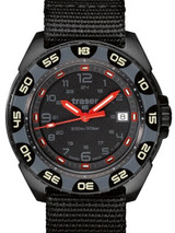 Traser Red Alert T100 Watch with Sapphire Crystal and Black Strap #106469