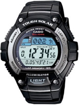 Casio Tough Solar-Light Powered Digital World Time Chronograph Alarm #W-S220-1AV