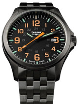 Traser Officer Pro Gun Metal PVD Case Watch with an Anti-Reflective Sapphire Crystal #107870