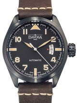 Davosa Military Swiss Automatic 200 Meter Pilot Watch with Black PVD Case #16151184