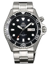 Scratch and Dent - Orient Black Ray 21-Jewel Automatic Dive Watch on a Bracelet #CEM65008B-SND6