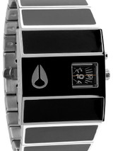 Nixon Rotolog Direct Drive Quartz Watch with Black Enamel Inlay #A028-000