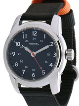 HEMEL 24 Automatic Military-Styled Watch with Matte Black Dial and Sapphire Crystal #HM1