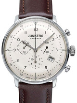 Junkers Bauhaus Quartz Chronograph Watch with Domed Hesalite Crystal #6086-5