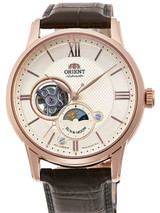 Orient Open-Heart Sun and Moon Automatic Watch with Hand Winding #RA-AS0003S10A