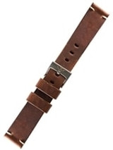 Squale 2002 OEM 22mm Brown Leather Watch Strap #2002-BRN-LTHR