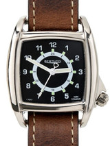 Bertucci C-1T Lusso Tank Style Field Watch with Titanium Case and Horween HP Leather Strap #16018