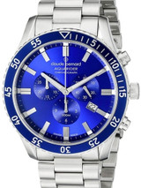 Claude Bernard Aquarider Blue Dial Chronograph Dive Watch #10223-3MBU-BUIN