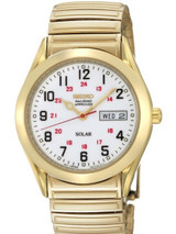 Seiko Core Series Solar Watch with 37mm Goldtone Case and Bracelet #SNE064