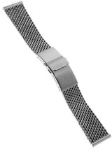 Scratch and Dent - STAIB Satin Finish Mesh Bracelet #STEEL-2784-20704APB-S (Straight End, 22mm)