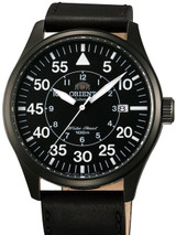 Scratch and Dent - Orient 21-Jewel Automatic Aviator Flight Watch with Black Leather Strap #ER2A001B 4