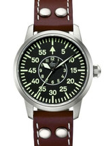 Laco 36mm Tokio Type B Dial Automatic Pilot Watch, Sapphire Crystal #861799