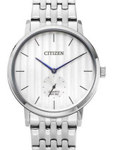 Citizen Quartz Dress Watch with White Dial and SS Bracelet #BE9170-56A