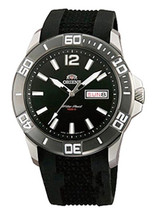 New! Orient Orca Black Dial Automatic Dive Watch with Rubber Strap #FEM76002B