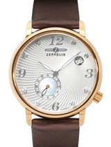 Graf Zeppelin Luna Swiss Quartz Watch with Swarovski Crystals and MOP Insert #7633-5