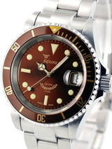 Squale 200 meter Root Beer Swiss Automatic Dive watch with Sapphire Crystal #1545-RB