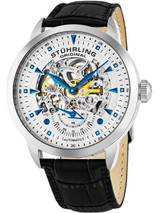 Stuhrling Semi-Skeleton Automatic Watch with Semi-Skeleton
