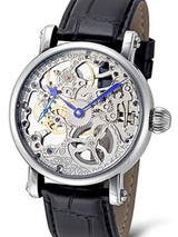 Rougois Hand Wind Decorated Skeleton Movement Watch #RMS33S