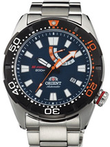 Scratch and Dent - Orient M-Force Bravo Automatic Blue Dive Watch with Power Reserve Meter #EL0A002D